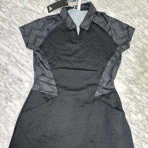Adidas Ultimate365 Long Sleeved Dress Black Golf Women's Medium IN9915 230 NEW